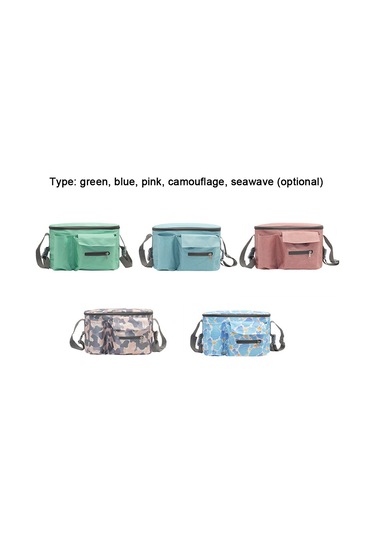 Teltree Çocuk Arabası Askılı Çantası, Çok Amaçlı Bebek Malzemeleri Saklama Torbası, Oxford Kumaş, Camo Desenli, Sürtünmeye Dayanıklı, Sıkı Tutuş, Yolculuk Kolaylığı Çok Renkli