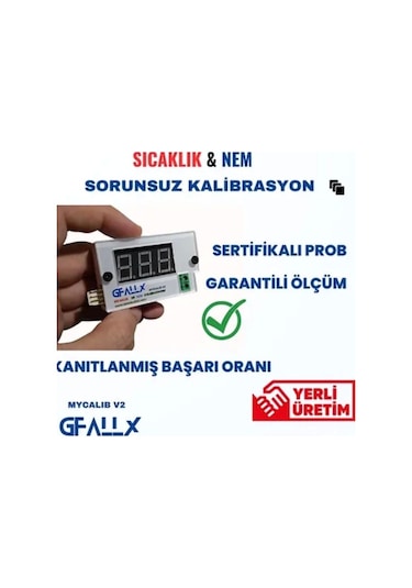Gfallx Kalibrasyon Cihazı, Kuluçka Isı Sıcaklık Nem Ve Kalibrasyon Cihazı, Yerli Ürün, %100 Gerçek D