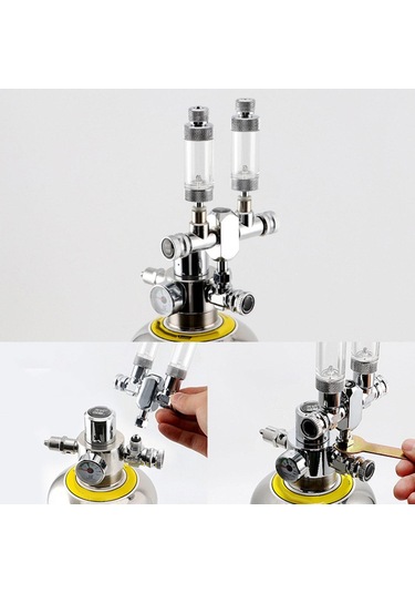 Suntek Akvaryum Co2 Splitter Regülatör Vanası 2 Yollu