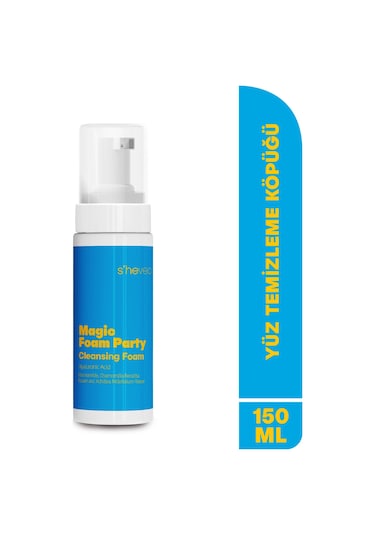 She Vec Magic Foam Party Nemlendirici Yüz Temizleme Köpüğü 150 ML