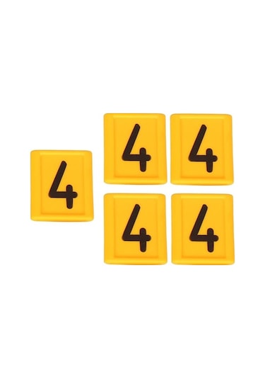 Trendooze Yaka Sığır Sığır Numarası Numara Kimlik İnek Boyun Ayarlanabilir Askısı Adet 5 4 / Mp