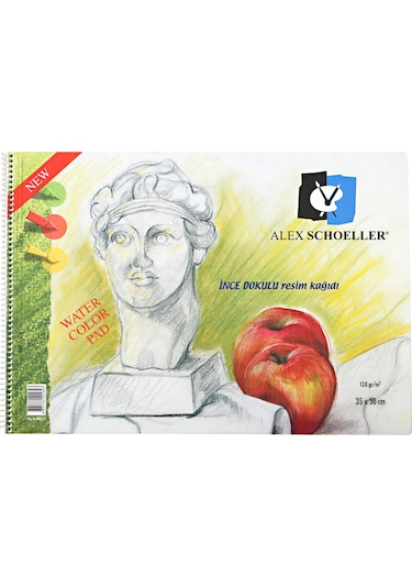 Alex Schoeller Spralli Suluboya Defteri 120 G 35x50 CM