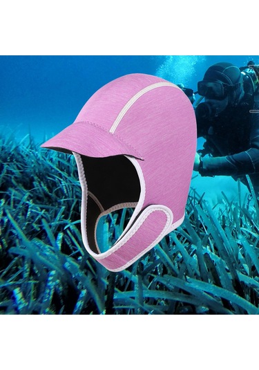 Suntek Dalış Başlığı Ayarlanabilir Çene Kayışı Pembe Pembe