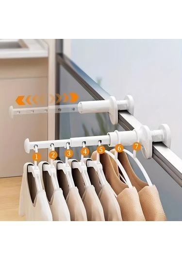 Chuangyinshop 1 Adet Katlanır Portatif Çamaşır Kurutma Askısı Beyaz beyaz