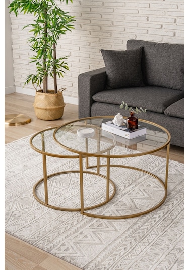 Belarus Orta Sehpa Gold 80cm