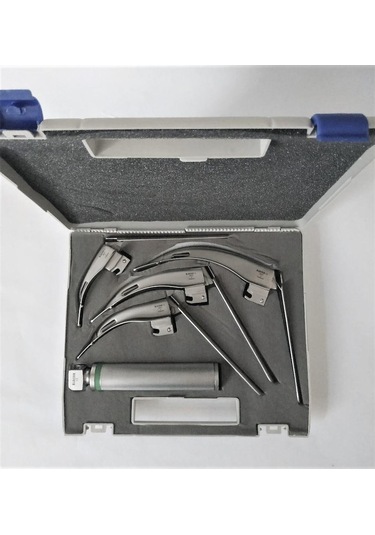 Archer Fiber Optik Laringaskop Seti Flexi Zor Entübasyon 4 Blade