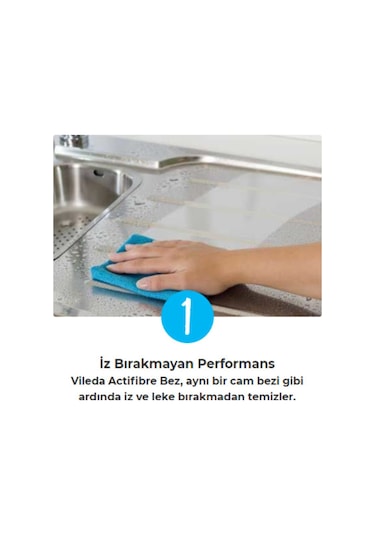 Vileda 2'Li Actifibre Mikrofiber Bez