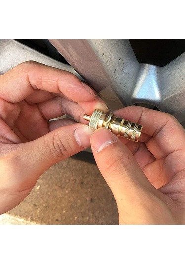 Ximistore9 4 Adet Bakır Lastik Deflasyon Valfi - Amerikan Tipi Fısık, Hızlı Basınç Ayarlama, Off-road Ve Çöl Araçları İçin