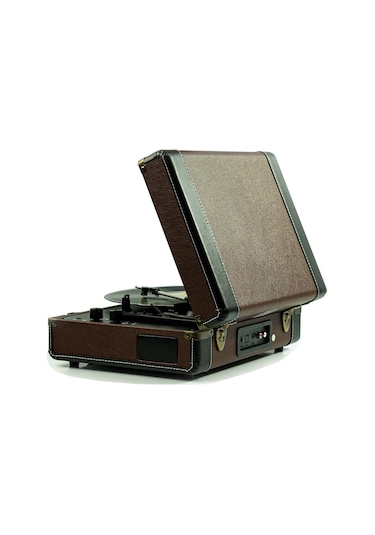 Midex Mtx101BN Nostaljik Retro Pikap Plak Çalar Şarjlı Bluetooth AuxHoparlörlü 3 Devir İğne Dahil