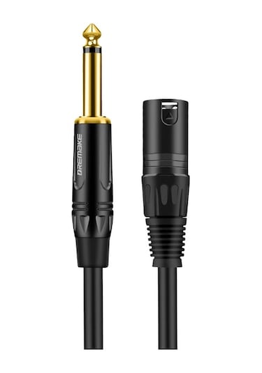 Chuangyinshop Profesyonel Ses Kablosu Xlr Erkek 6.35 Ts Mikrofon Kablosu 15ft