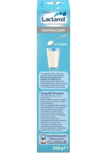 Nutrıcıa Lactamil 200GR (Emziren Anneler İçin Sütlü İçeçek) (2 Li