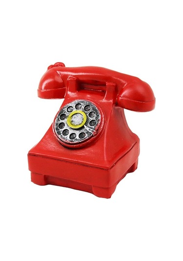 Ankesörlü Telefon Vintage Dekoratif Biblo 12x7.5cm Reçine 5468