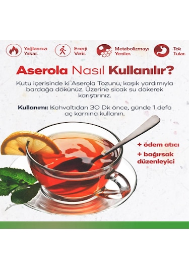 Narcissa Aserola Ekstresi İçeren Karışık Bitki Tozu 200 Gr