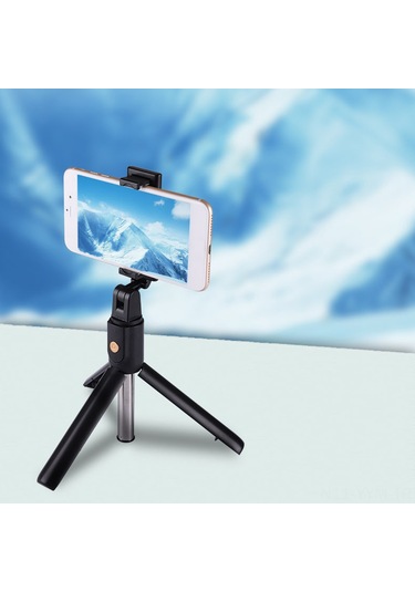 Geeksen Siyah 2-in-1 Telefon Tripod Selfie Çubuğu: Bluetooth Kumanda, Ayarlanabilir Telefon Tutucu İle Serbest Fotoğraf Çekimi