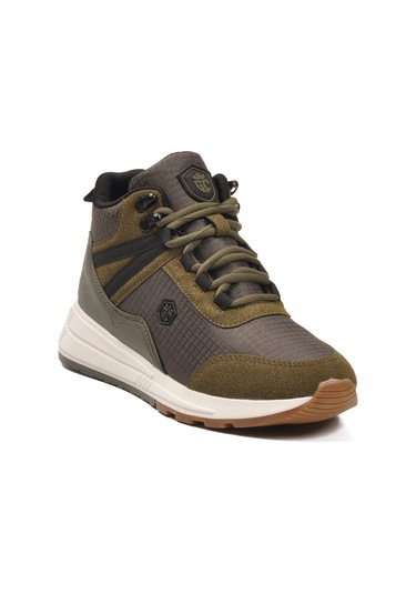 Haki Bilek Boy Kaymaz Bağcıklı Hafif Unisex Bot 2880 G Haki