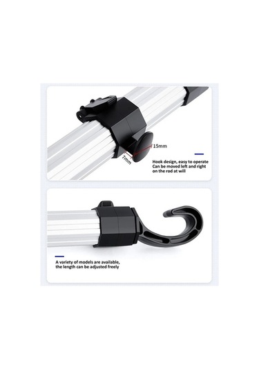 Wondernest 3'ü 1 Arada Araç Telefon Tutacağı, Bilgisayar Tutacağı, Kancalı Evrensel Alüminyum Boru Std