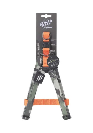 M-pets Wıld Jungle Köpek Göğüs Tasması L Turuncu