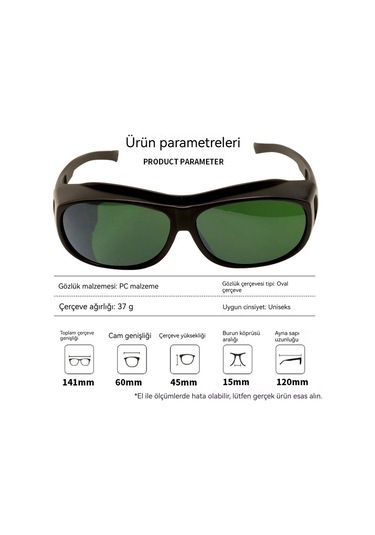 Lazer Korumalı Kaynakçı Gözlükleri, Güçlü Işık Ve Uv Işınlarına Karşı Koruyan Argon Ark Kaynağı Güvenlik Gözlükleri