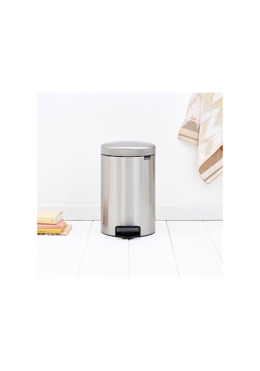 Brabantia Çöp Kutusu 12 Litre Newicon Pedallı Mat Çelik