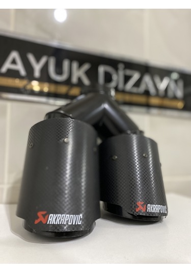 Akrapovic Karbon Egzoz Ucu Çift Çıkış 90mm Sağ --mayukdizayn--