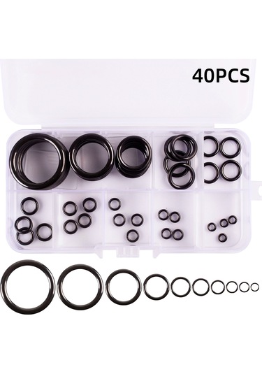 Jeemson 40 Parça Siyah Seramik Halka Seti, Depolama Kutusu Dahil, El Sanatları İçin İdeal