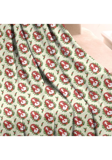 Noel Desenli 50x60 İnç Polar Battaniye, Yumuşak, Hafif Ve Kalın, Erkek, Kadın Ve Çocuk İçin Noel Baba Noel Ördeği