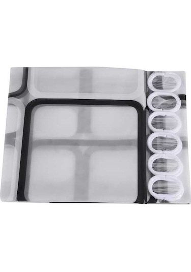 Ulzyvf Duş Perdesi Askısı - Banyo İçin Su Geçirmez 12 İnç Diğer