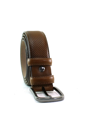 Mentor Regalo Deri Kemer Kahve Lazer Desen 81054