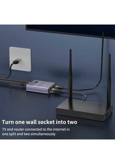 Elmpaly 2si1 Rj45 Ağ Anahtarı Ve Router Usb Güçlü 1000mbps