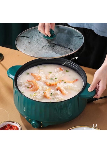 Suntek Makarna Yumurta Için Elektrikli Pişirme Pot Yeşil