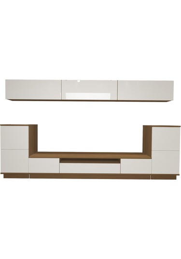 Decoraktiv Trendstyle 9s Slm Tv Ünitesi Tv Sehpası Ceviz - Beyaz