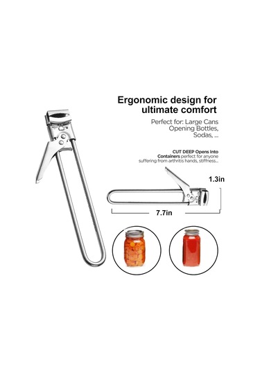 Konserve Açacağı, Ayarlanabilir Paslanmaz Çelik Manuel Şişe Açacağı, Pişirme Kapağı Konserve Açacağı, Konserve İçecek Tutma Aleti Diğer