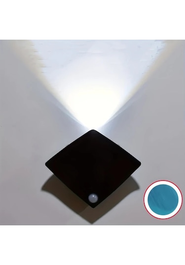 Oldfriend 1 Adet Modern Hareket Sensörlü Beyaz Duvarl Lambası Ayarlanabilir Aydınlatma Pil İle Çalışan Beyaz Işık