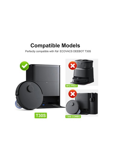 Ecovacs Robot Süpürge Parçaları İçin T30s Süpürge Aksesuarları Kiti