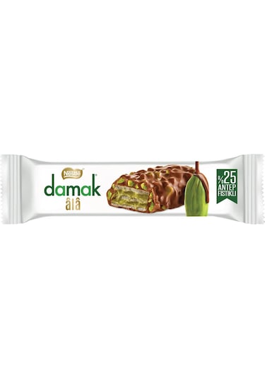Nestle Damak Ala Antep Fıstıklı Çikolatalı Gofret 12 x 30 G