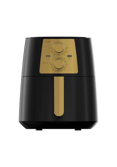 Luxell Lx-Fc5937 Air Fryer 5,5 L Fast Fryer Xl Fritöz-Black Gold