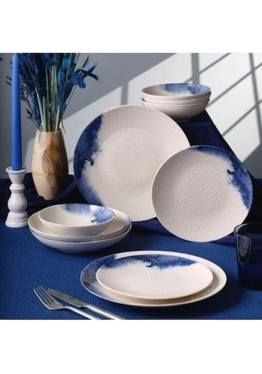 Güral Porselen Camelia 24 Parça 6 Kişilik Yemek Takımı Dg 30483 Beyaz