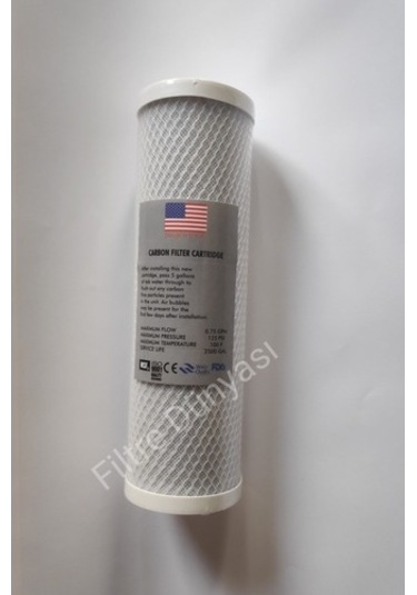 Filtre Dünyası Aura Cebilon Usa Çift Karbonlu Su Arıtma Filtresi Takım 4Lü Set