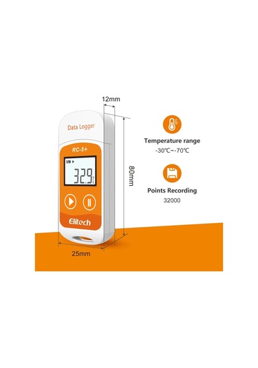 Elitech Rc-5+ Sıcaklık Kayıt Cihazı Dataloger Veri Kaydedici