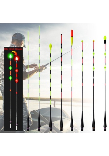 1 Adet Süper Parlak Led Balıkçılık Akıllı Şamandıra Üst Aydınlık Gece Balıkçılık Şamandıra Üst Cr425 Pil B09-bite Hook Color Change