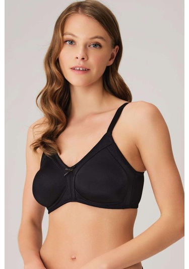 Balensiz Desteksiz Dolgusuz Toparlayıcı Günlük Klasik Küçültücü Sütyen Siyah