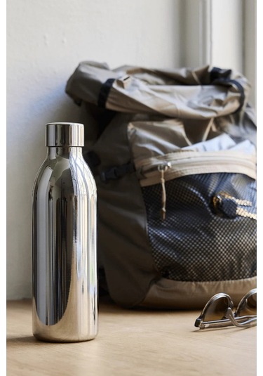 Aarke To-go Bottle Small Çift Cidarlı Termos Şişe 650 Ml Silver