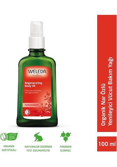 Weleda Organik Nar Özlü Yenileyici Vücut Bakım Yağı 100ml