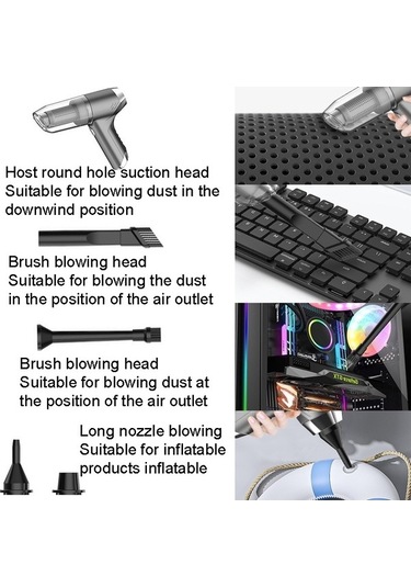 Dancemonkey Suıtu St-6671 Kablosuz Araç Süpürgesi Siyah, Yer Fırçası Dâhil