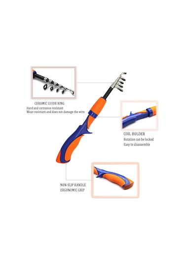 Jeehugo Çocuklar İçin Mini Uçan Olta Seti - Katlanabilir, Taşınabilir, Tüm Züccaciye İle Sarı Renkli Suüstü Olta