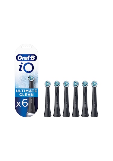 Oral-B İo Ultimate Clean Siyah Diş Fırçası Yedek Başlığı 6'lı