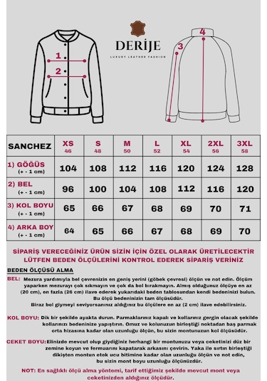 Derije Sanchez Hakiki Deri Erkek Siyah Kot Model Mont Siyah