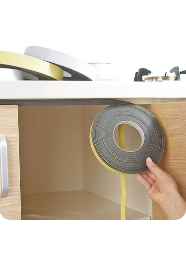 Kapı Pencere Bandı / Yapışkan Kapı Pencere Süngeri Eva-2*20-Siyah-10 Metre