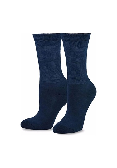 Tezzgelsin Organik Pamuklu Diabetik Çorap Lacivert
