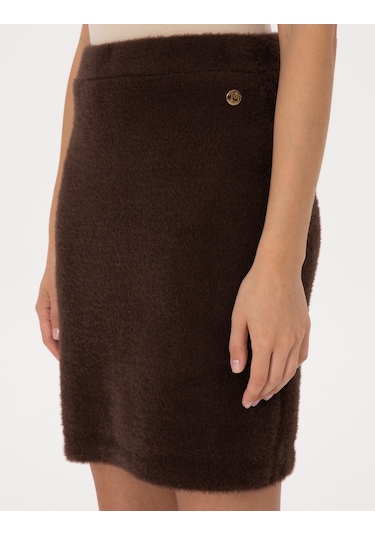 Pierre Cardin Kadın Kahverengi Etek Triko 50316408-vr029 Kahverengi